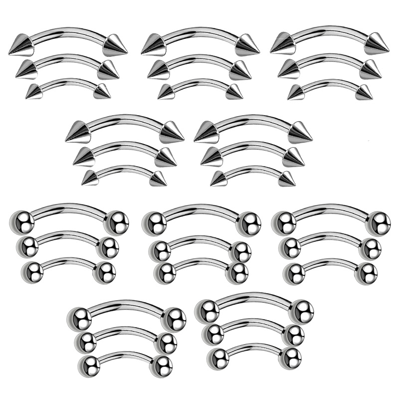 Body Jewelry Gauges - 3pcs sourcil piercing bijoux arc barbel