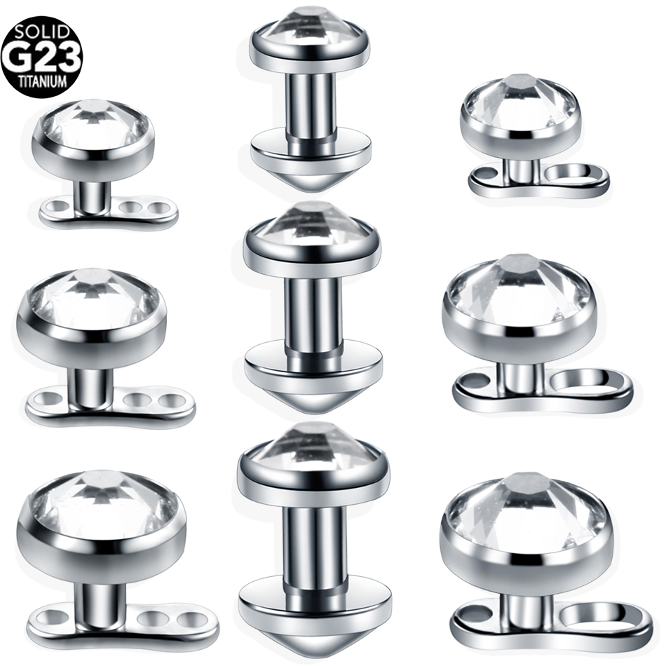 Body Jewelry La - G23 Titanium Dermal Piercings, Cache-le dans