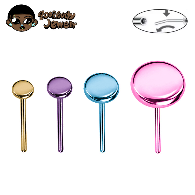 Body Jewelry Threadless - 10 pièces Anneau labret à poussoir