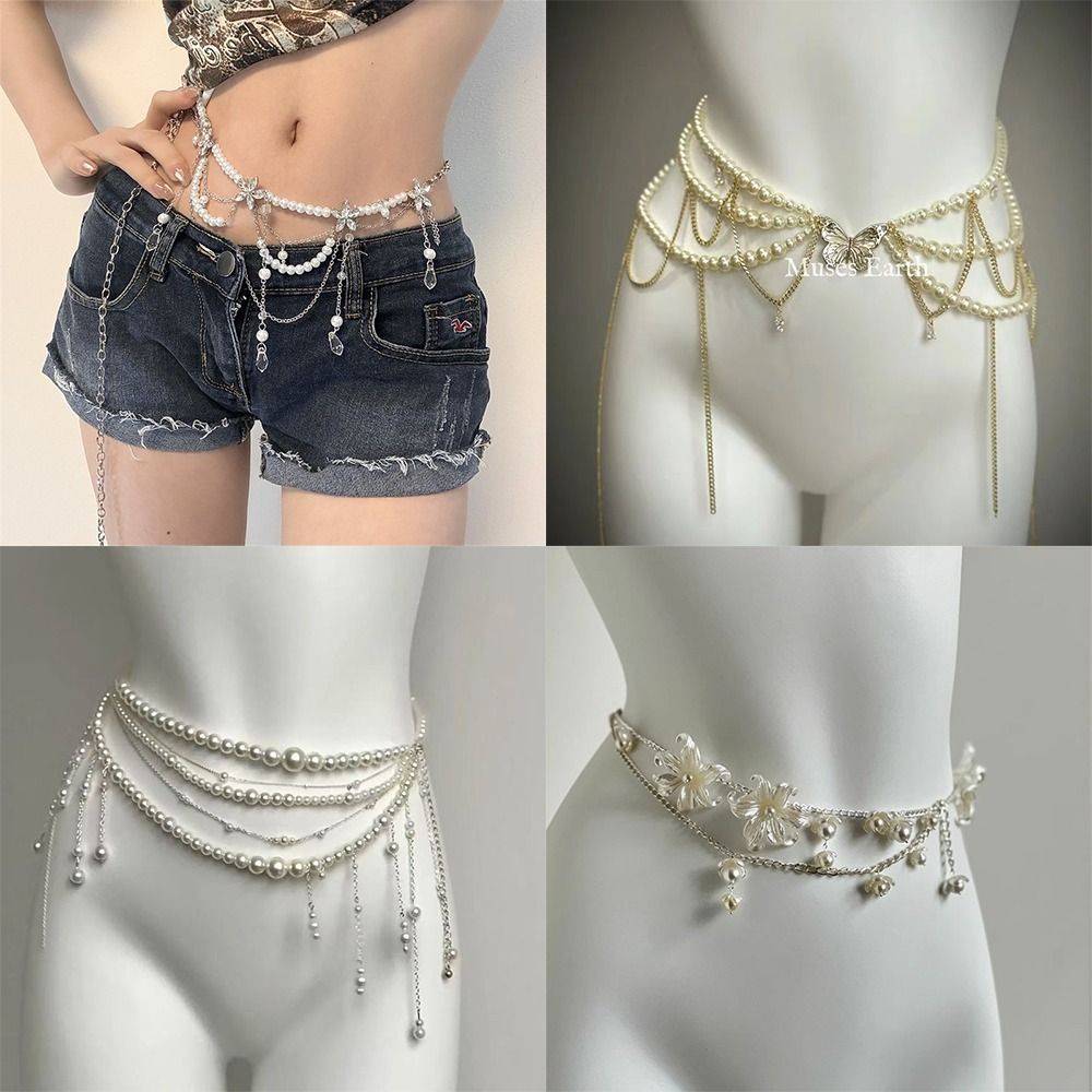 Body Jewelry Waist Chains - Chaînes de taille en perles élégantes