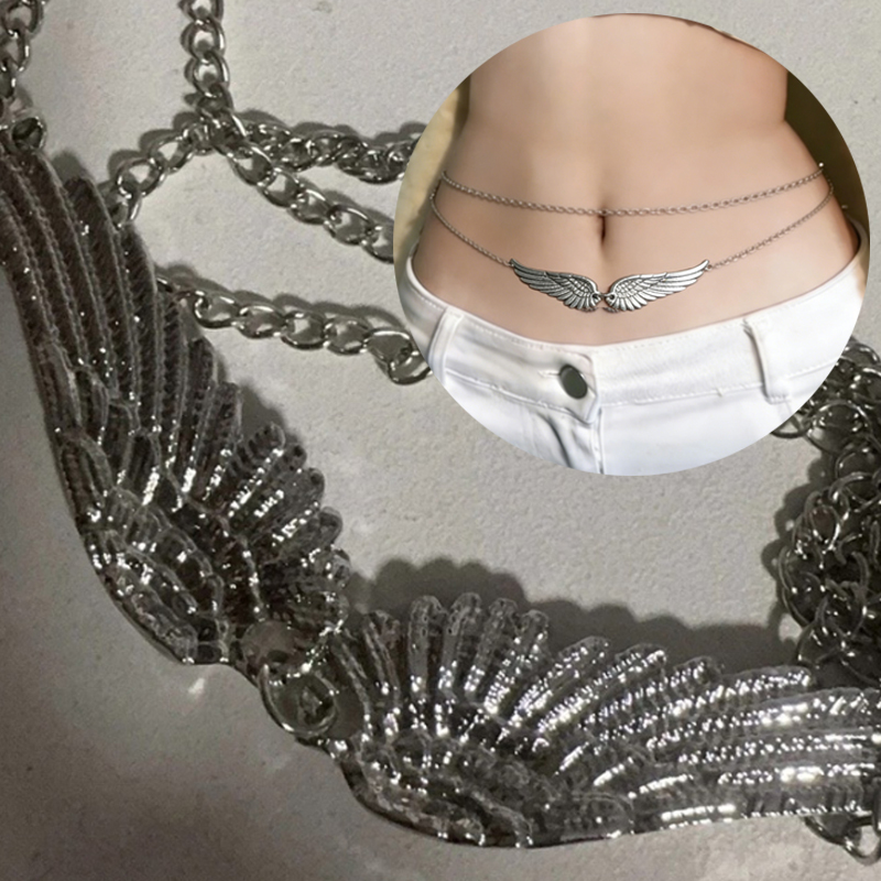 Body Jewelry Charms - Chaîne de taille double couche Ailes