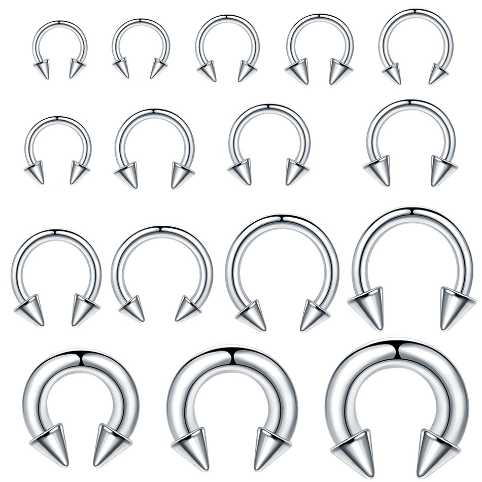 Body Jewelry Gauges - Anneau en fer à cheval en