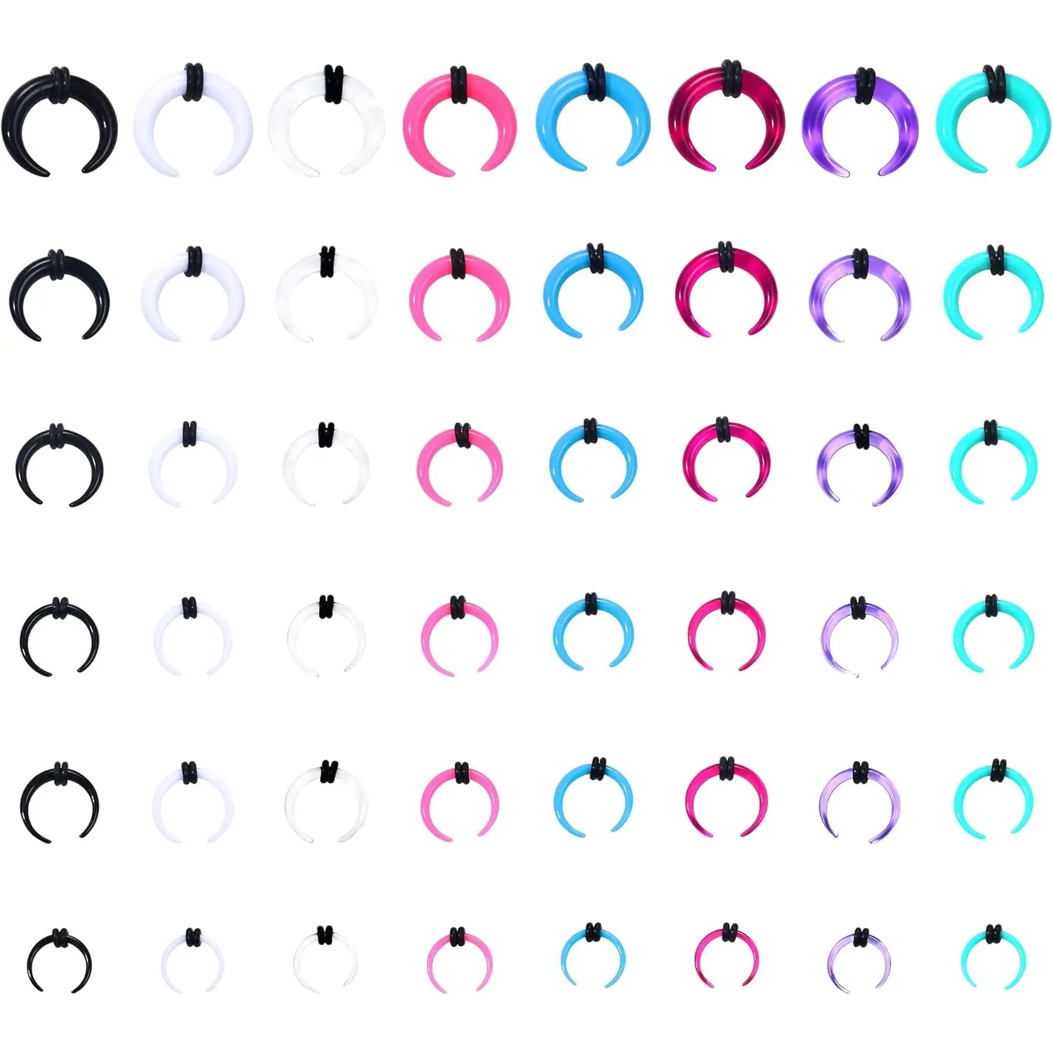 Body Jewelry Gauges - Florideco 4G-14G Kit d'étirement de Septum