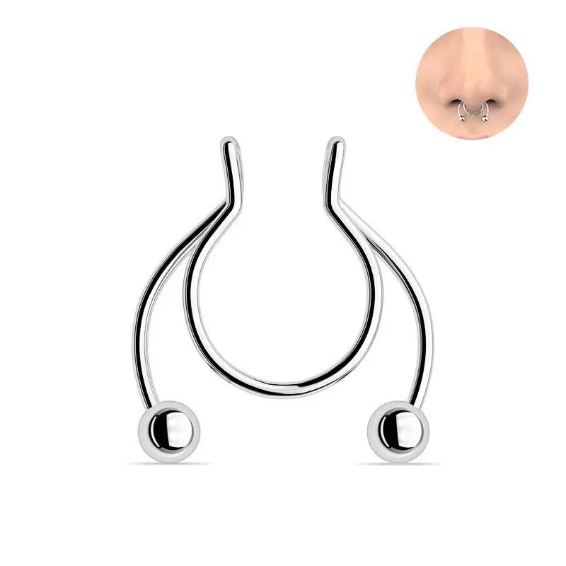 Faux anneau de nez en forme de - Body Jewelry Art avis et prix