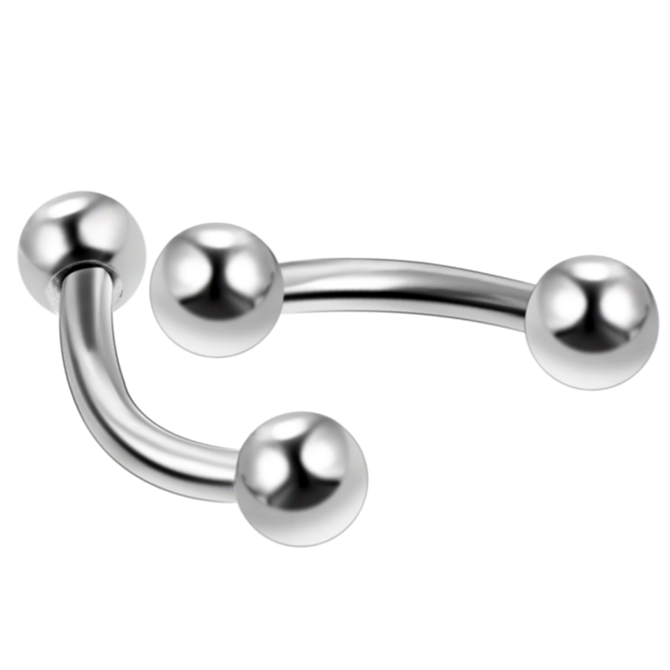 10 pièces/lot acier sourcil ba - Eyebrow Curved Barbell avis et prix