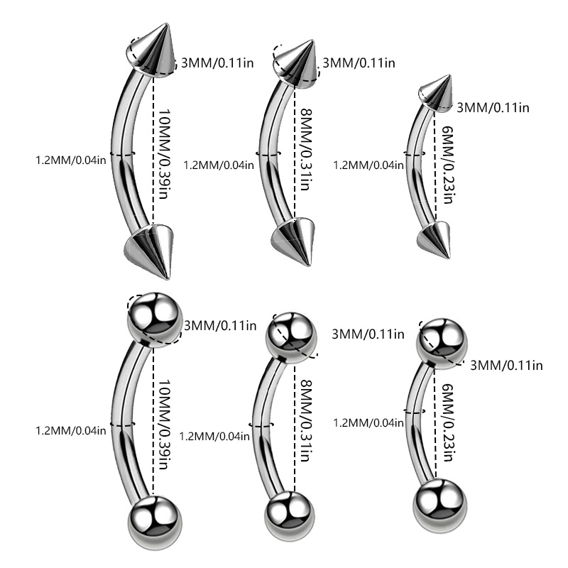 3pcs sourcil piercing bijoux a - Body Jewelry Gauges avis et prix