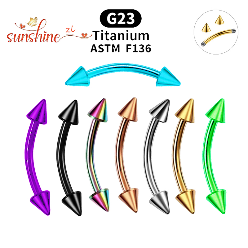 G23 Titanium Spike Curved Barb - Eyebrow Curved Barbell avis et prix