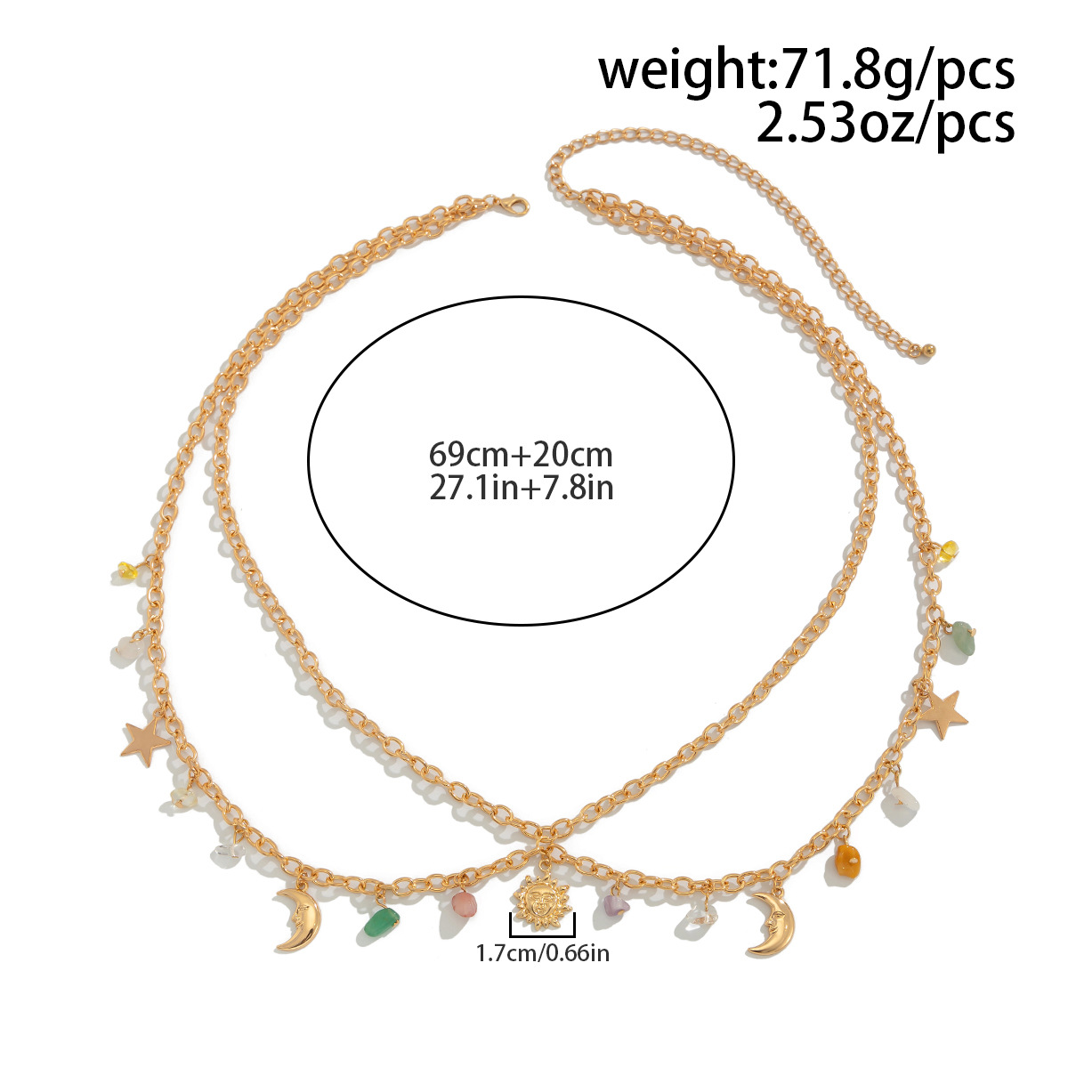 Boho étoile lune soleil penden - Body Jewelry Waist Chains avis et prix