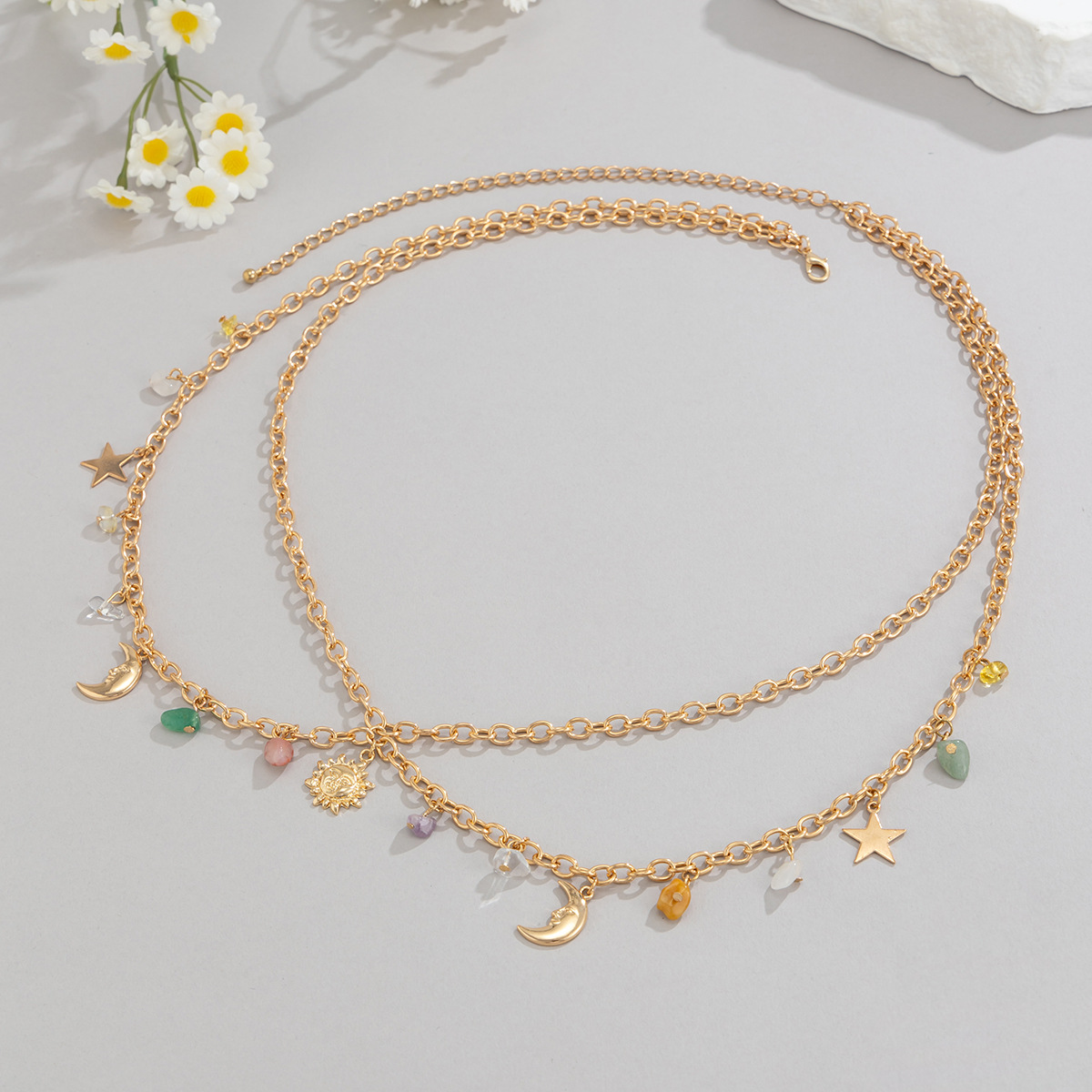 Boho étoile lune soleil penden - Body Jewelry Waist Chains avis et prix