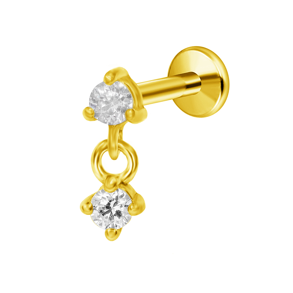 G23 titane lune étoile pendent - Body Jewelry Threadless avis et prix