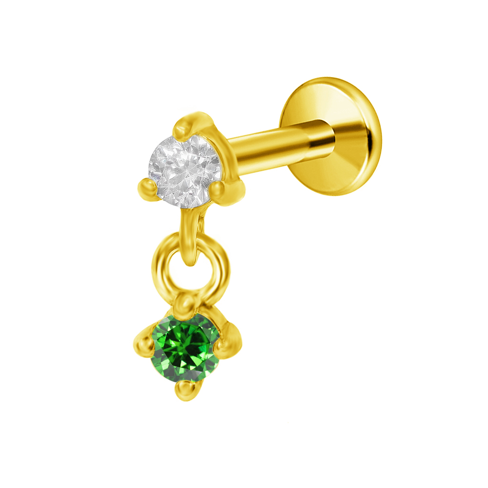 G23 titane lune étoile pendent - Body Jewelry Threadless avis et prix