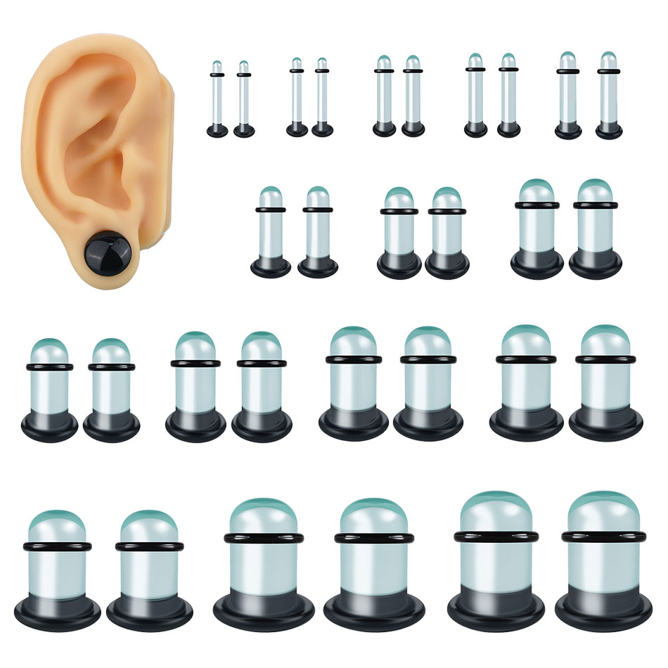 Jauges d'oreille en verre, Kit - Body Jewelry Gauges avis et prix