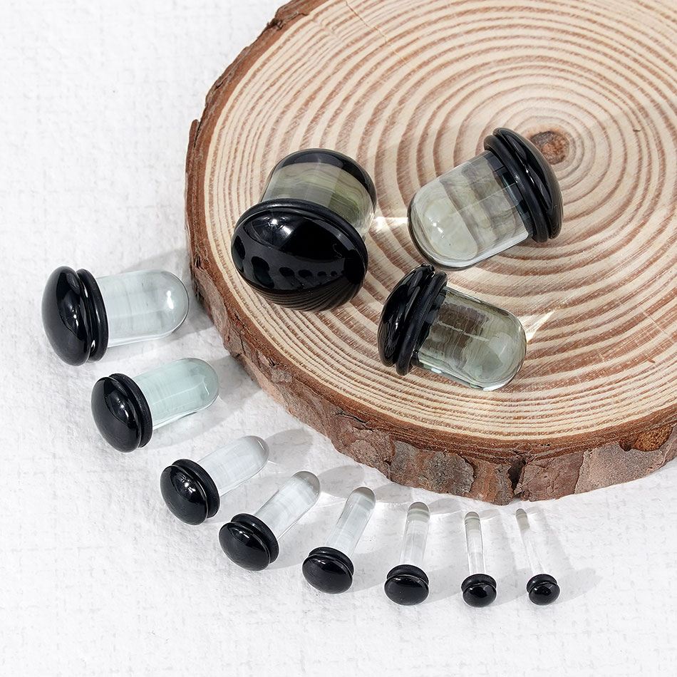 Jauges d'oreille en verre, Kit - Body Jewelry Gauges avis et prix