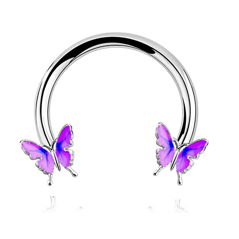 Anneau De nez papillon rose en - Body Jewelry La avis et prix