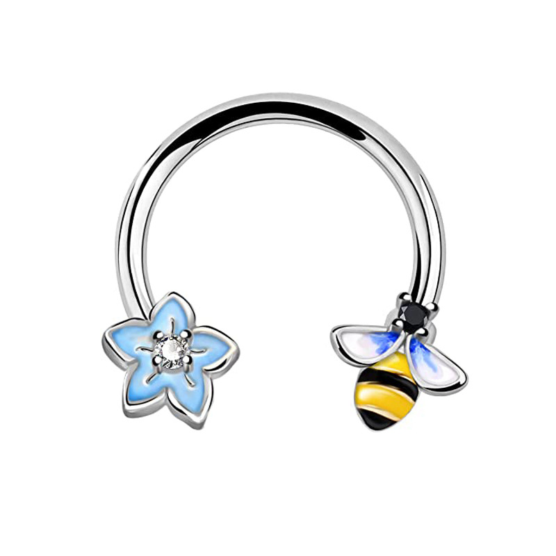 Anneau De nez papillon rose en - Body Jewelry La avis et prix