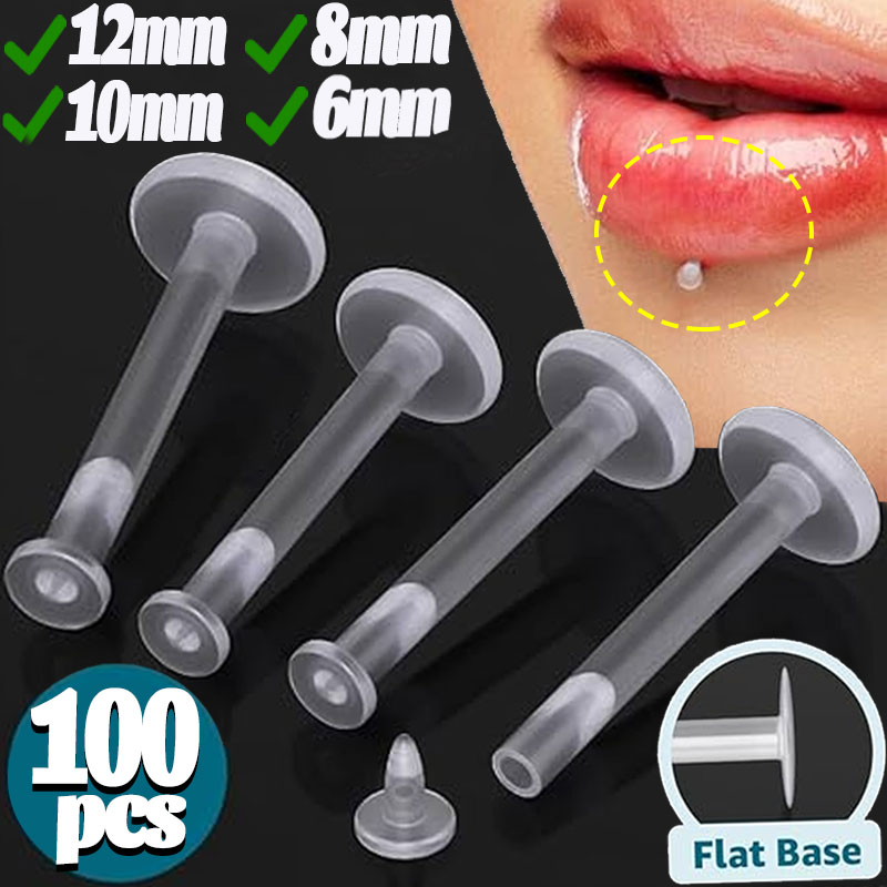 Lot de 10 tiges souples transp - Body Jewelry Gauges avis et prix