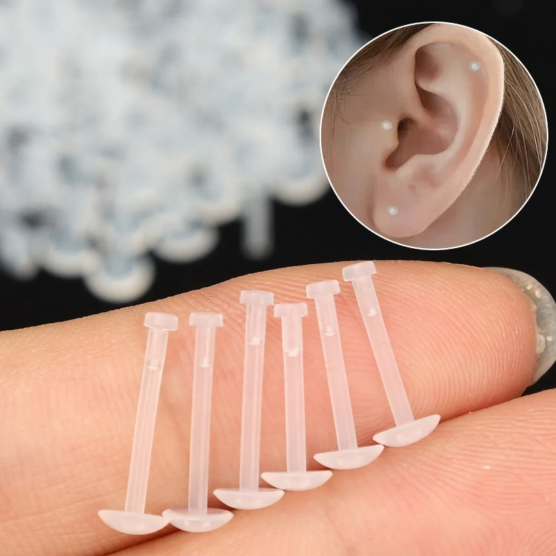 Lot de 10 tiges souples transp - Body Jewelry Gauges avis et prix