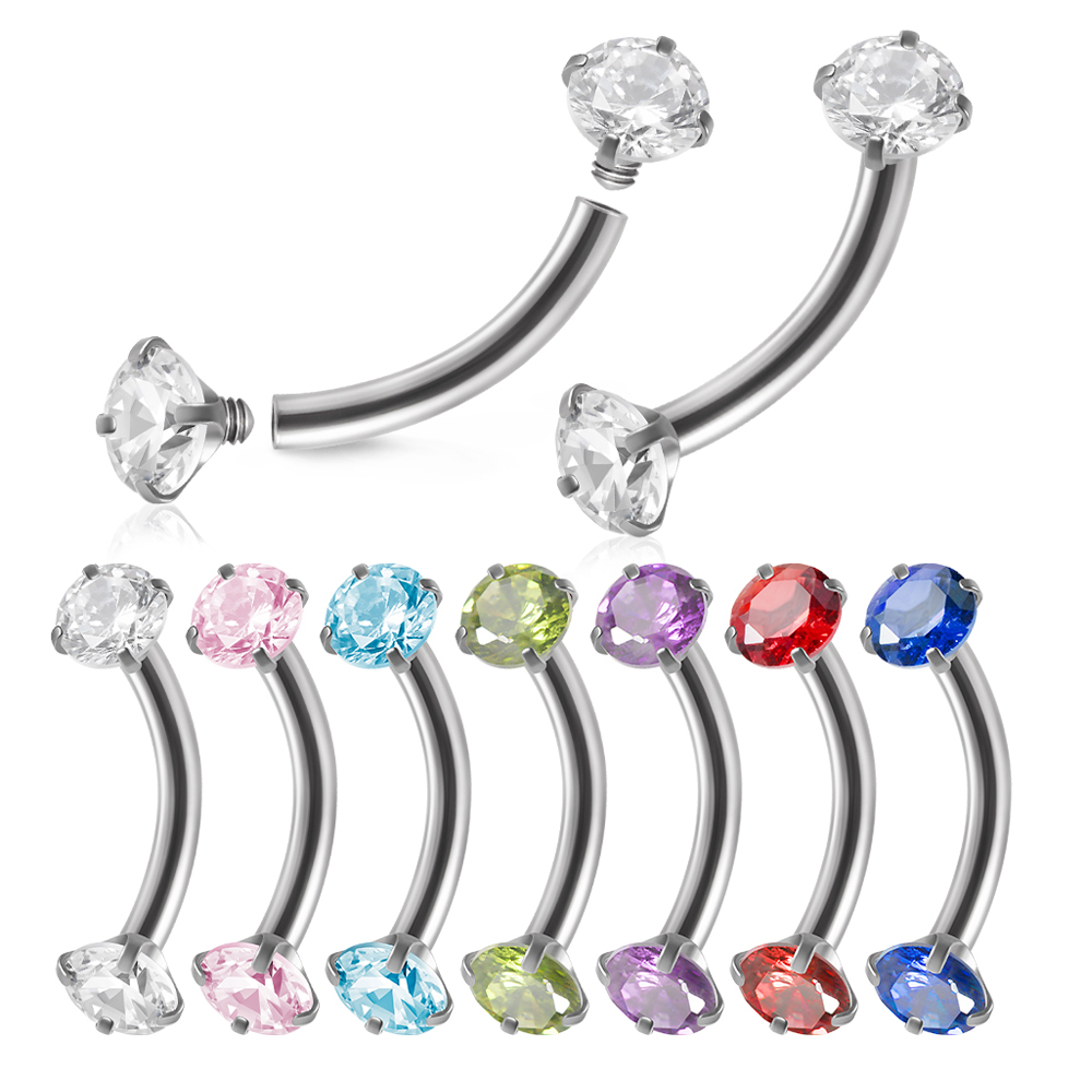 Piercing en Acier à Filetage I - Eyebrow Curved Barbell avis et prix