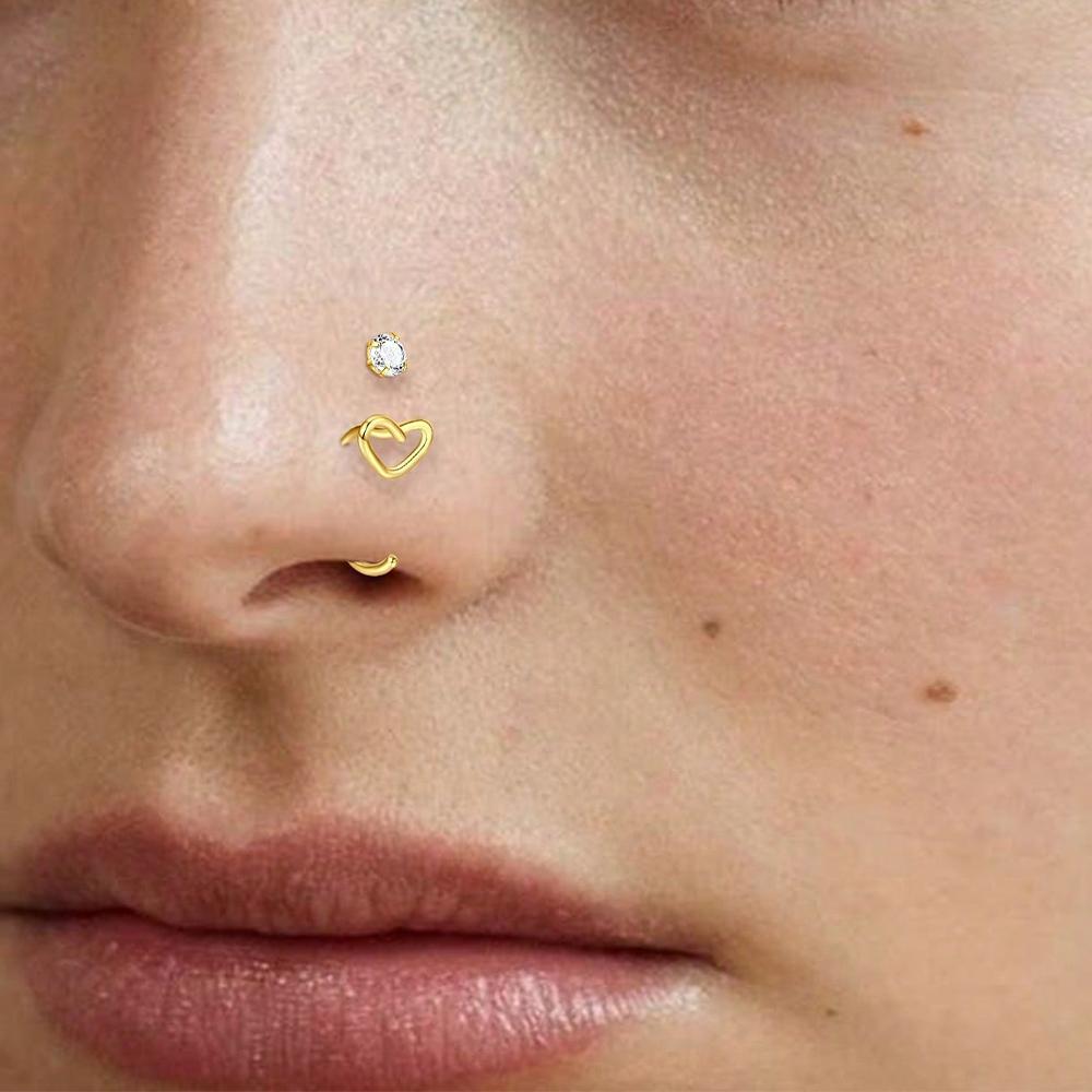 Lot de 5 Anneaux de Nez Sans F - Body Jewelry Threadless avis et prix