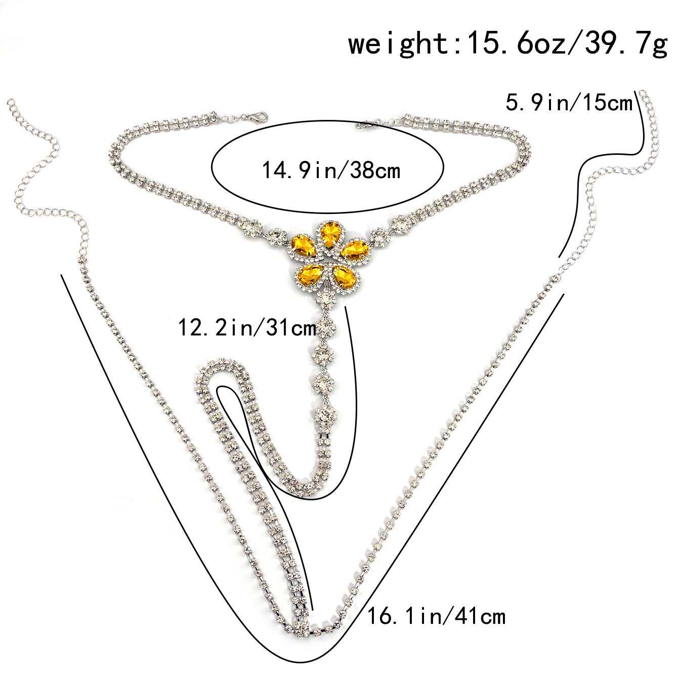 Ensemble string Sexy en strass - Body Jewelry Usa avis et prix