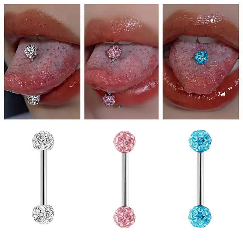3pcs Crystal Ball Body Jewelry - Body Jewelry La avis et prix