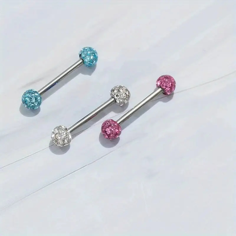 3pcs Crystal Ball Body Jewelry - Body Jewelry La avis et prix