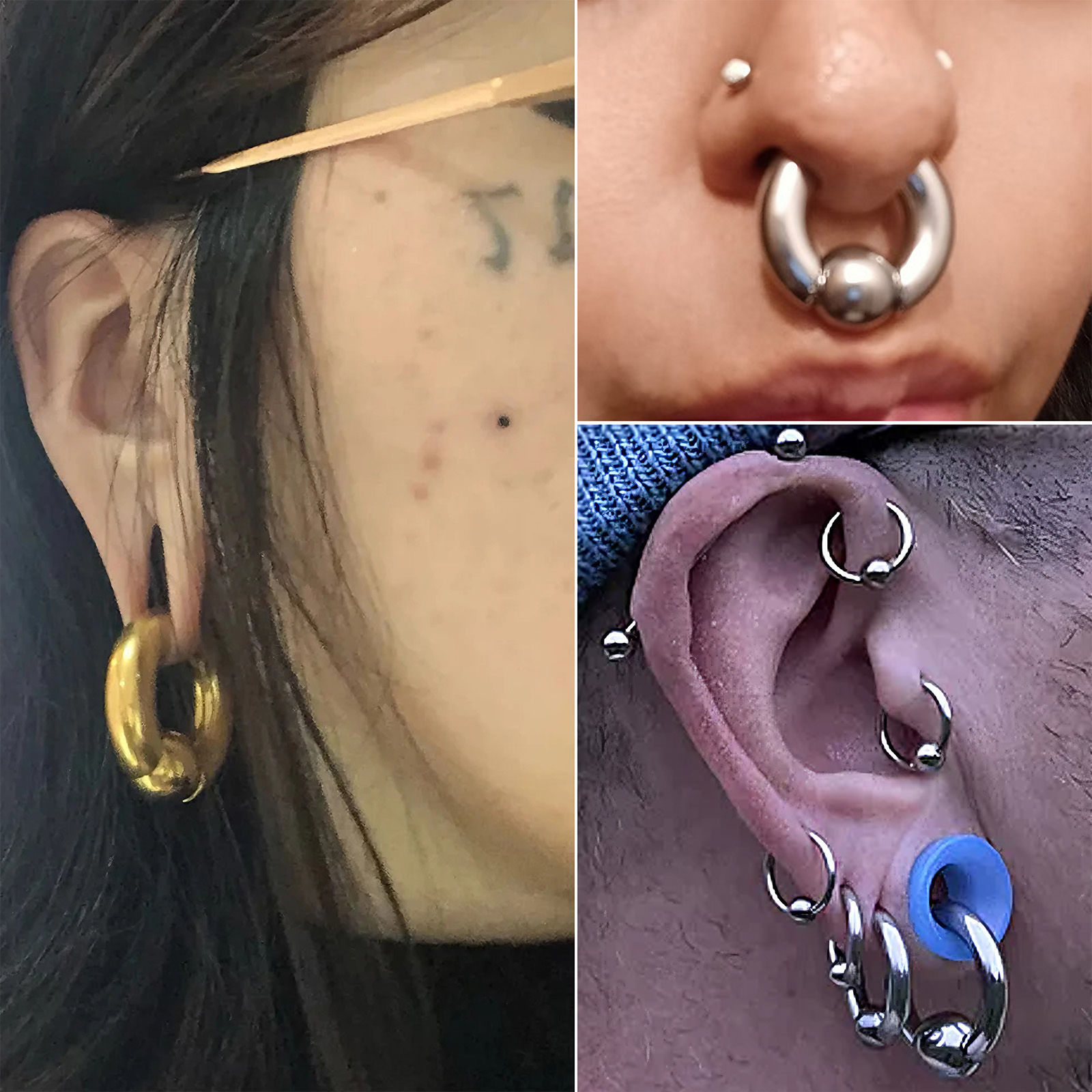 Anneaux de perles à ressort ca - Body Jewelry Gauges avis et prix