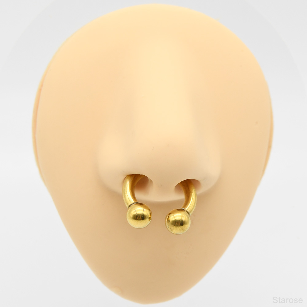 Anneau en fer à cheval en acie - Body Jewelry Gauges avis et prix