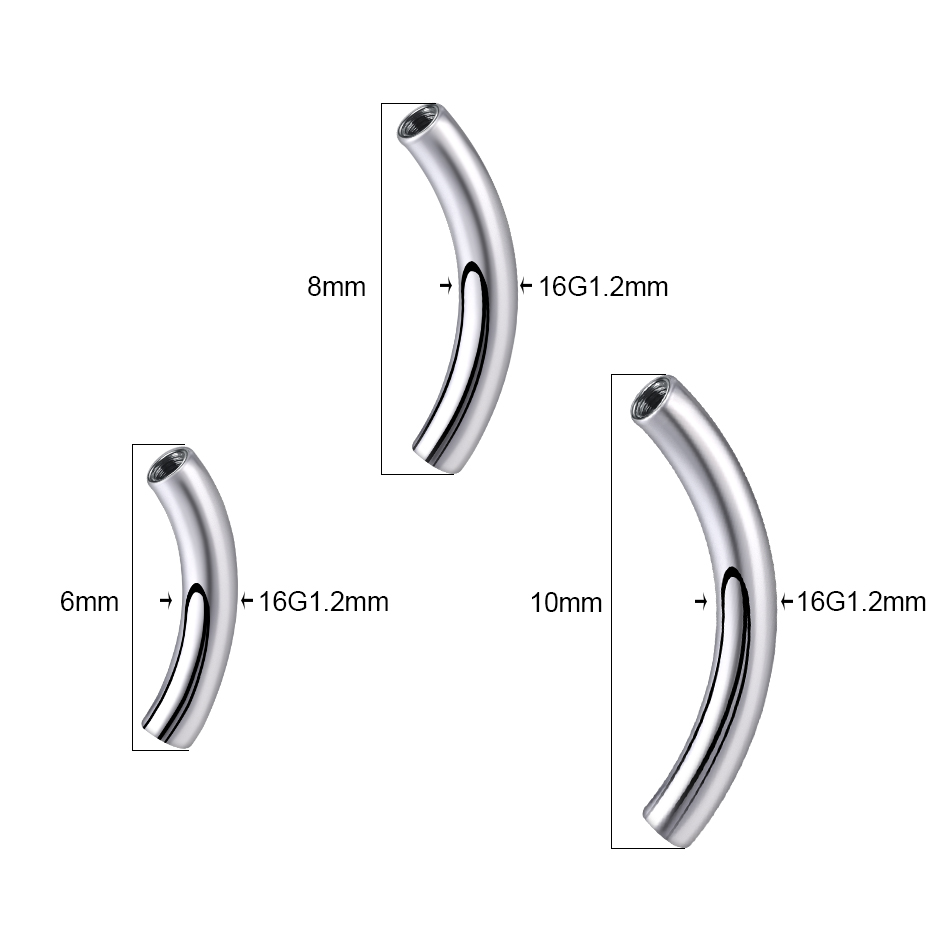 Pièces de barre incurvée en ti - Eyebrow Curved Barbell avis et prix