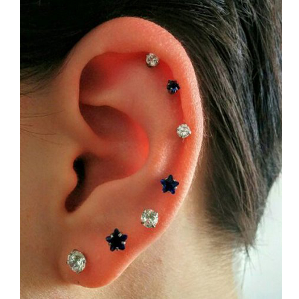 Boucles d'Oreilles Sans Fil à  - Body Jewelry Threadless avis et prix