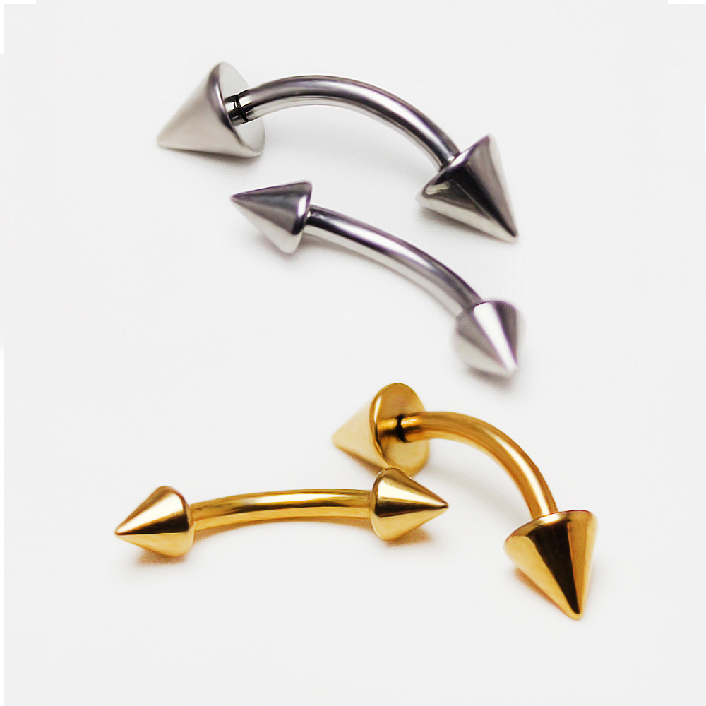F136 titane Piercing 3-5mm opa - Eyebrow Curved Barbell avis et prix