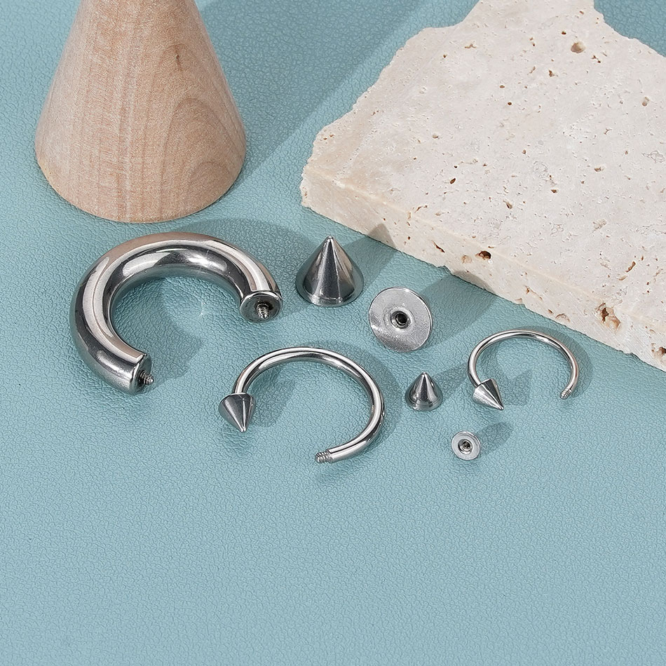 Anneau en fer à cheval en acie - Body Jewelry Gauges avis et prix
