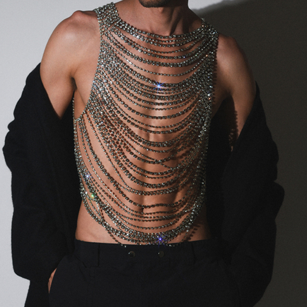 Sous-vêtements luxueux avec ch - Body Jewelry Art avis et prix