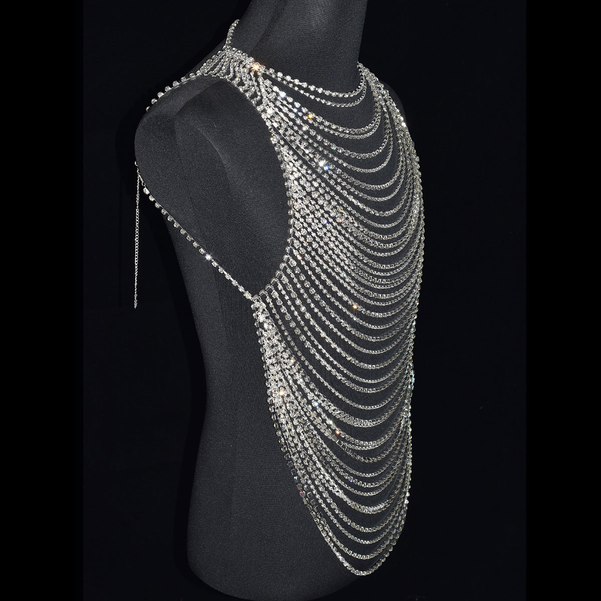 Sous-vêtements luxueux avec ch - Body Jewelry Art avis et prix